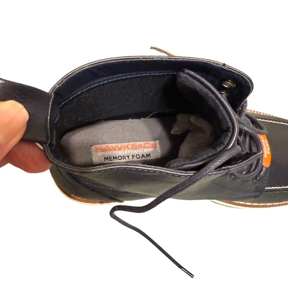 Hawke & Co Women’s 9.5 Black Leather Lace-Up Boots | Grunge Biker Core | NWT - Picture 5 of 10